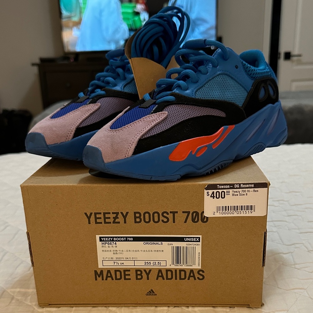Adidas Yeezy Boost 700 in Blue and Black